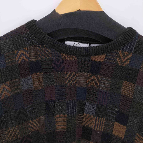 ファーラー FARAH 総柄 アクリルニットセーター メンズ メンズ JPN:M