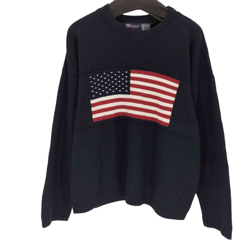 フェイデッドグローリー FADED GLORY 00s USA製 星条旗アクリルニット メンズ JPN:L