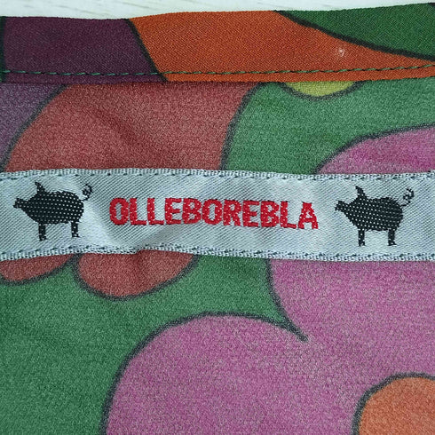 アルベロベロ OLLEBOREBLA オレボレブラ ブタさん おはな 総柄 シアー シースルー チュニック ジレ レディース