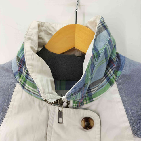 ロンドンフォグ LONDON FOG チェック・ストライプ柄 切替デザイン ジップジャケット レディース JPN:S