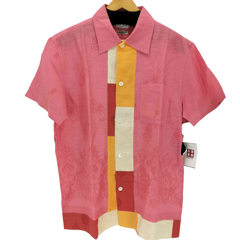 ポールスミスロンドン Paul Smith LONDON リネン レーヨン 総柄S/Sシャツ メンズ JPN:L