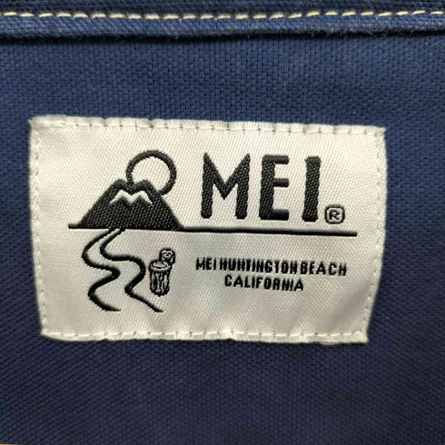 メイ MEI クレイジー パターン バンド カラー シャツ メンズ JPN:L