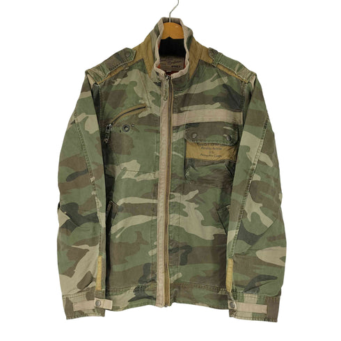 アヴィレックス AVIREX カモ柄 デザインジャケット メンズ import:XL