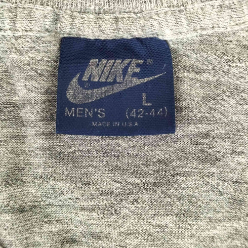 ナイキ NIKE 80S MADE IN USA フロントプリントクルーネックS/S Tシャツ メンズ import:L