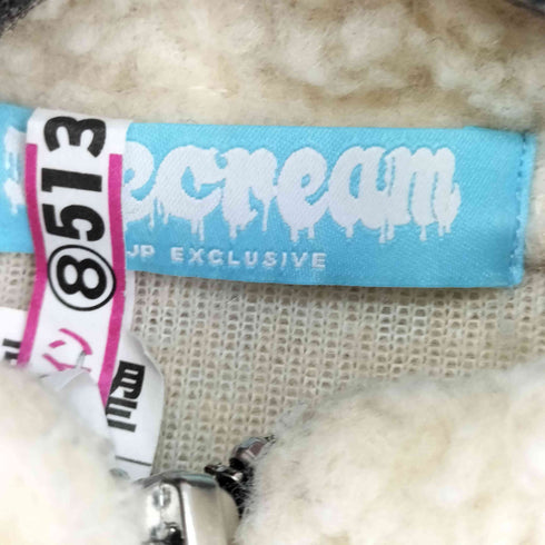 アイスクリーム ICE CREAM フロントロゴ刺繍 ボアジャケット メンズ import:M