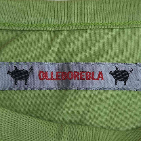 アルベロベロ OLLEBOREBLA オレボレブラ ブタさん 刺繍 ビジュー装飾 ラメ糸ツートン 半袖チュニック レディース