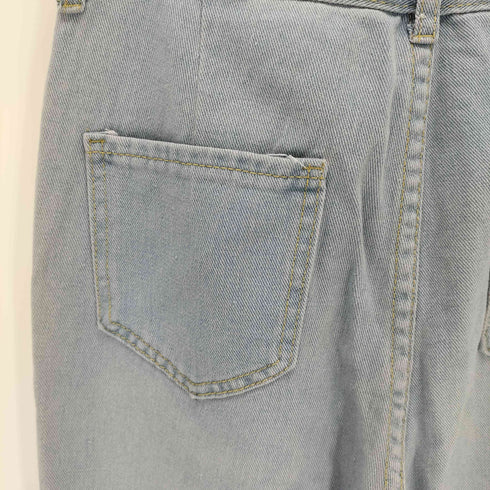 レースデザインストレートデニム レディース JPN:S