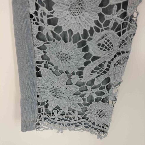 レースデザインストレートデニム レディース JPN:S