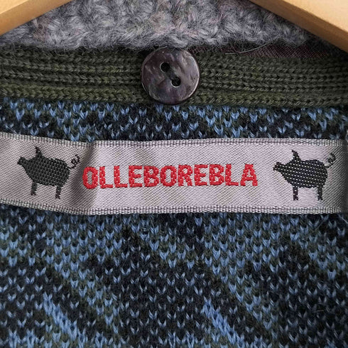 アルベロベロ OLLEBOREBLA オレボレブラ ガングラブチェック 付け襟 アップリケ ビジュー装飾 刺繍 ステンカラー ハーフコート レディース