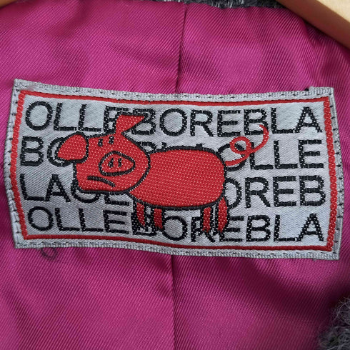 アルベロベロ OLLEBOREBLA オレボレブラ デニム 異素材 配色切替 ビジュー装飾 カーブデザインジャケット レディース