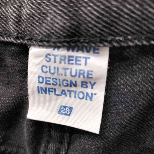 new wave street culture ダメージワイドデニムパンツ レディース 28