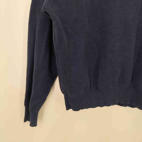 ヘンリーコットンズ Henry Cottons ロゴ 刺しゅう コットン クルーネックニット メンズ