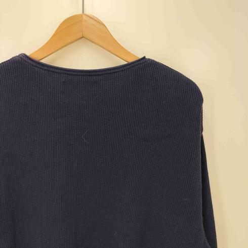 ヘンリーコットンズ Henry Cottons ロゴ 刺しゅう コットン クルーネックニット メンズ