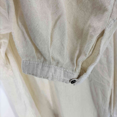 デカ襟 シェル ボタン ガーゼ スキッパー グランパ シャツ プルオーバー メンズ