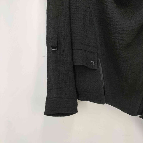 ヘルムートラング HELMUT LANG ラムレザー切り替え アシンメトリー ブルゾン ARCHIVE レディース P