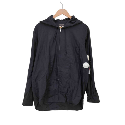 コムデギャルソンオムプリュス COMME des GARCONS HOMME PLUS 21SS メタルアウトロー期 コットンブロード ジップアップ フーデッドシャツ メンズ JPN:L
