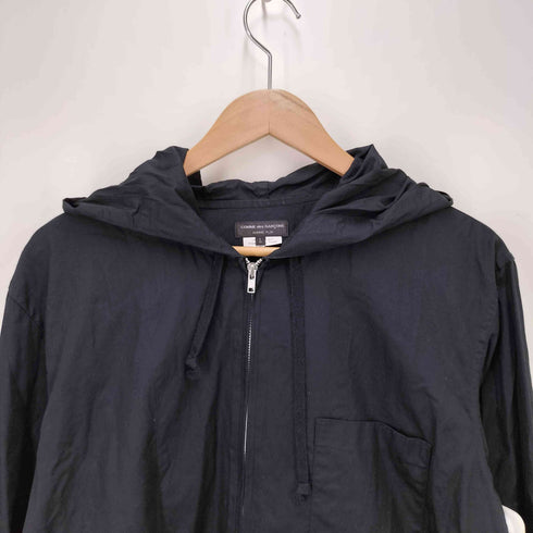 コムデギャルソンオムプリュス COMME des GARCONS HOMME PLUS 21SS メタルアウトロー期 コットンブロード ジップアップ フーデッドシャツ メンズ JPN:L