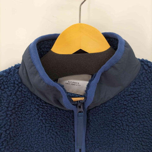 サタデーズニューヨークシティ Saturdays NYC BOA FLEECE ZIP BLOUSON ボアフリースブルゾン メンズ