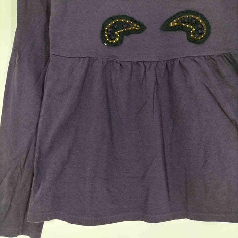 ミュウミュウ miu miu イタリア製 ペイズリーワッペン ボートネック チュニックワンピース レディース import:XS