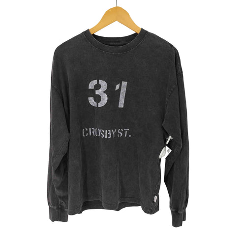 サタデーズニューヨークシティ Saturdays NYC Crosby Stencil Print Relaxed LS Tee メンズ JPN:S
