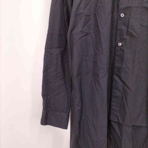 コムデギャルソンオムプリュス COMME des GARCONS HOMME PLUS 19AW 暗闇のなかに見る美しさ期 ダブルカラー ロングシャツ メンズ JPN:M