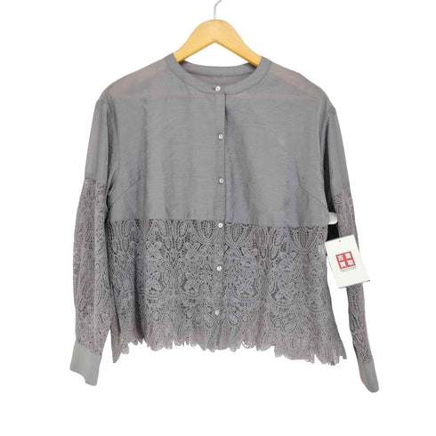 コヒナ COHINA レースドッキングシアーシャツ レディース free