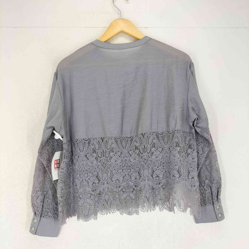 コヒナ COHINA レースドッキングシアーシャツ レディース free