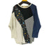 スカラー ScoLar マルチカラードッキングトップス レディース JPN:M