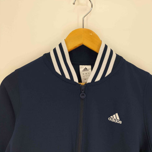 アディダス adidas パフォーマンスロゴ 刺繍 リブジャケット トラックジャケット ジャージ レディース import:L