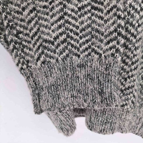 総柄ニットカーディガン レディース