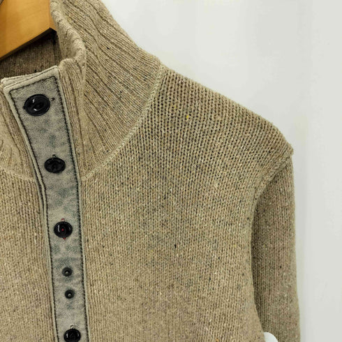 リーバイス Levis red loop 00s レザー ハイネック ニットカーディガン メンズ import:L