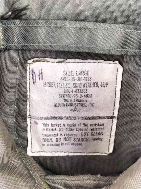 ユーエスエアーフォース U.S. AIR FORCE 90s ALPHAINDUSTRIES製 CWU-45/P フライトジャケット メンズ import:L