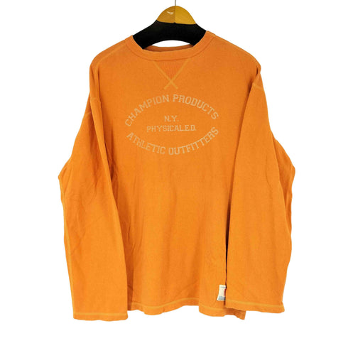 チャンピオン Champion 70S バータグ フロントプリント L/S Tシャツ メンズ JPN:M