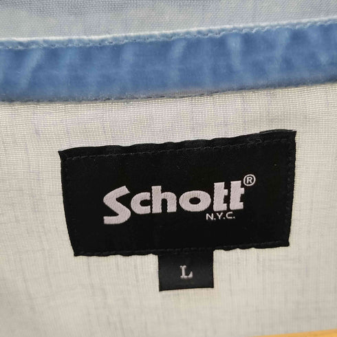 ショット Schott SLUB CHIFFON CARDIGAN スラブシフォン カーディガン メンズ JPN:L