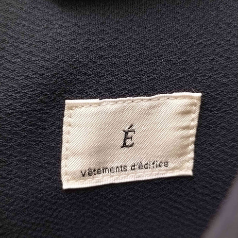 エディフィス EDIFICE E. Waving Dobby ZIP シャツ メンズ JPN:L