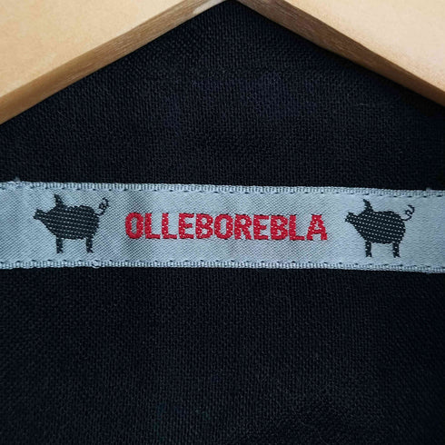 アルベロベロ OLLEBOREBLA オレボレブラ ぶたさんボタン 花柄レース装飾 メルトン 長袖シャツ レディース