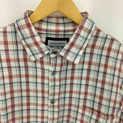 メゾンスペシャル MAISON SPECIAL Prime-Over Regular Collar Shirt Coat プライムオーバー レギュラーカラーシャツ コート メンズ JPN:2
