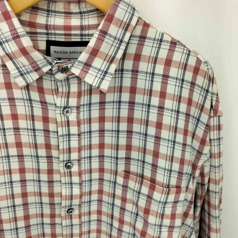 メゾンスペシャル MAISON SPECIAL Prime-Over Regular Collar Shirt Coat プライムオーバー レギュラーカラーシャツ コート メンズ JPN:2