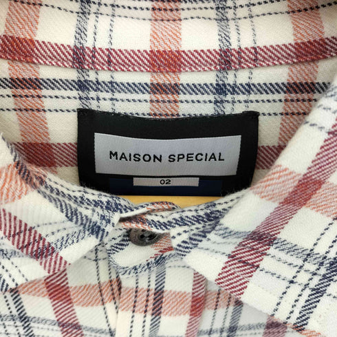メゾンスペシャル MAISON SPECIAL Prime-Over Regular Collar Shirt Coat プライムオーバー レギュラーカラーシャツ コート メンズ JPN:2