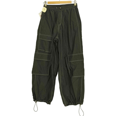 Studio 1till8 マルチポケット ワイドカーゴパンツ レディース