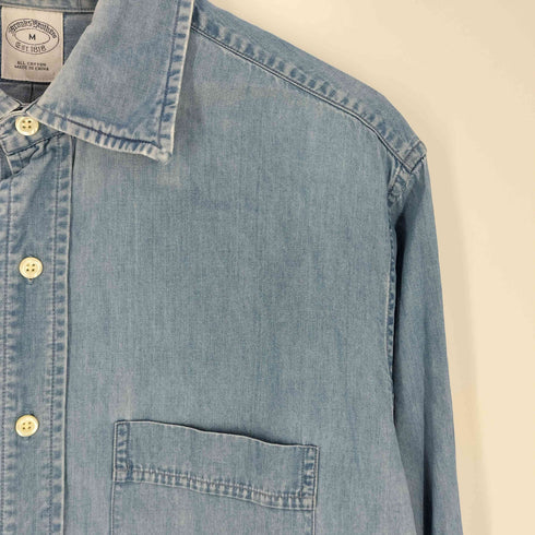 ブルックスブラザーズ BROOKS BROTHERS ライトオンス デニム レギュラーカラー シャツ メンズ import:M