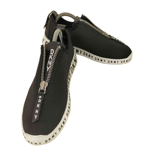 ダナキャランニューヨーク DKNY ジップデザイン ローカットスニーカー メンズ 40.5
