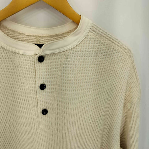 メゾンスペシャル MAISON SPECIAL Prime-Over Henry Neck Long Sleeve Waffle T-Shirt プライムオーバー ヘンリーネック ロングスリーブ ワッフルTシャツ メンズ 2