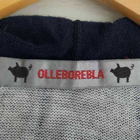 アルベロベロ OLLEBOREBLA オレボレブラ ぶたさん ジップトップ ラメ糸 幾何学模様 ダブルジップフーディー レディース