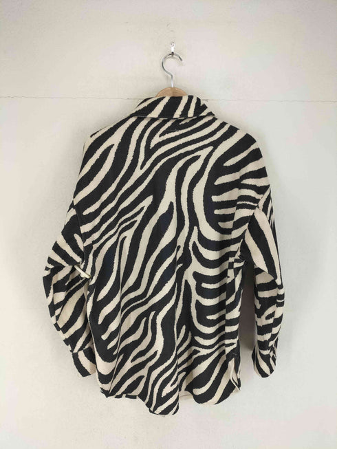エイチアンドエム H&M ゼブラ柄シャツジャケット メンズ L
