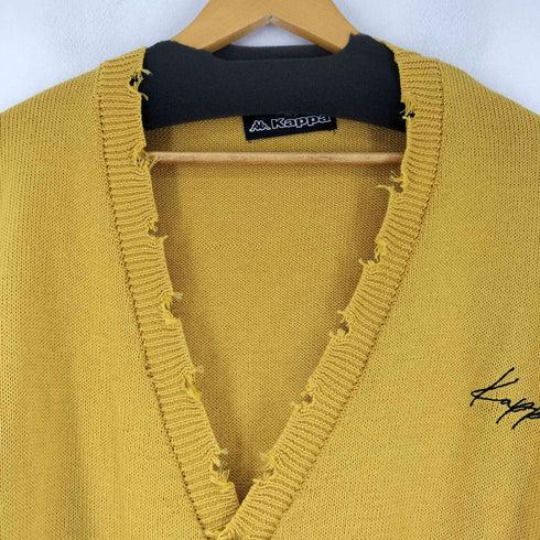 カッパ Kappa ダメージニットカーディガン メンズ