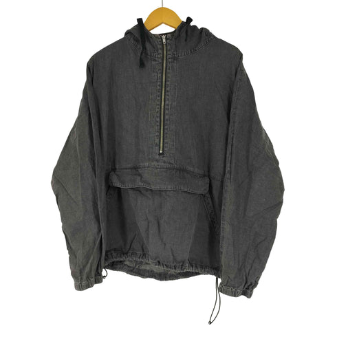 レイジブルー RAGEBLUE ブラックデニムアノラックパーカー メンズ