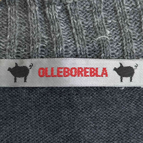 アルベロベロ OLLEBOREBLA オレボレブラ 裁縫 裁ち切りスパンコール ビジュー装飾 フェイクボタン パッチワーク切替 フリル カーディガン レディース