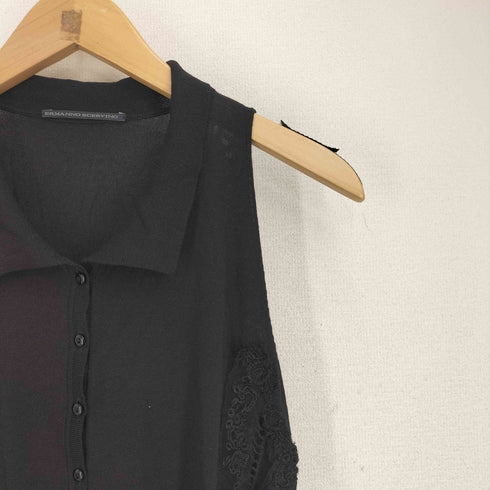 ermanno scervino イタリア製 レース ノースリーブブラウス レディース EUR:42