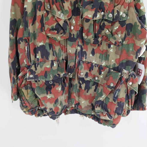 スウィーディシュアーミー SWEDISH ARMY 70S スイス軍 山岳部隊 M60 迷彩 アルペンカモ BSCジップ ミリタリージャケット マウンテンジャケット メンズ 56